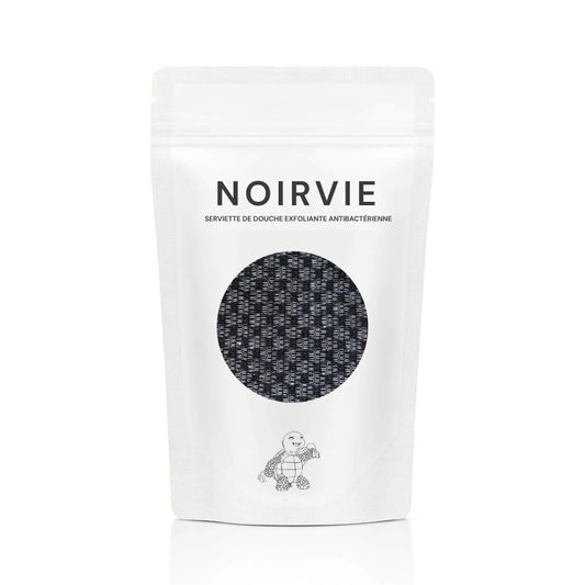 Serviette de douche exfoliante antibactérienne - Noirvie